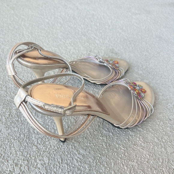 Enzo Angiolini ankle strap bejeweled sandals size 7 - Picture 4 of 12